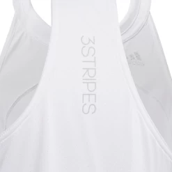 Adidas Girls Club Tank (White/Grey) -Boutique Ball Sports Store GK8166 APP photo detail 2 white