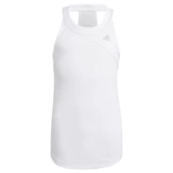 Adidas Girls Club Tank (White/Grey)