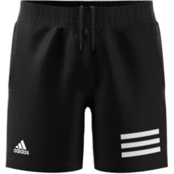 Adidas Boys Club 3 Stripes Shorts (Black/White)