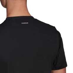 Adidas Men's 3 Stripes Club Top (Black) -Boutique Ball Sports Store GL5403 APP on model detail 2 white