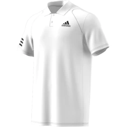 Adidas Men's Club 3 Stripes Polo (White/Black) 18 Adidas Men's Club 3 Stripes Polo (White/Black) -Boutique Ball Sports Store GL5416 APP virtual standard white