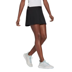 Adidas Women's Club Skirt (Black/White) 10 Adidas Women's Club Skirt (Black/White) -Boutique Ball Sports Store GL5480 APP on model walking white