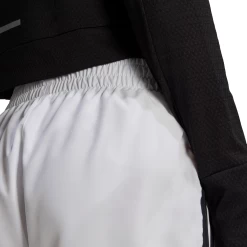 Adidas Women's Marathon 4-Inch Shorts (White/Black) -Boutique Ball Sports Store GQ9348 APP on model detail 2 white