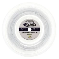 Gamma Synthetic Gut 16/1.30 W/ Wearguard Tennis String Reel (White)