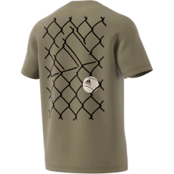 Adidas Men's Tennis Graphic Tee Top (Orbit Green) -Boutique Ball Sports Store GU8862 APP virtual back white