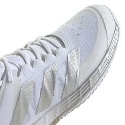 Adidas Adizero Ubersonic 4 Women's Tennis Shoe (White/Silver/Grey) -Boutique Ball Sports Store GW2513 10 FOOTWEAR Photography DetailView3 white