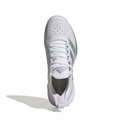 Adidas Adizero Ubersonic 4 Women's Tennis Shoe (White/Silver/Grey) -Boutique Ball Sports Store GW2513 3 FOOTWEAR Photography TopPortraitView white
