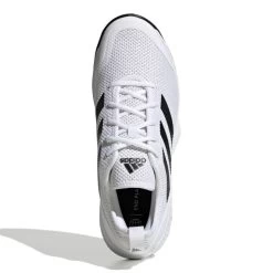 Adidas CourtFlash Men's Tennis Shoe (White/Black) 12 Adidas CourtFlash Men's Tennis Shoe (White/Black) -Boutique Ball Sports Store GW2518 3 FOOTWEAR Photography TopPortraitView white