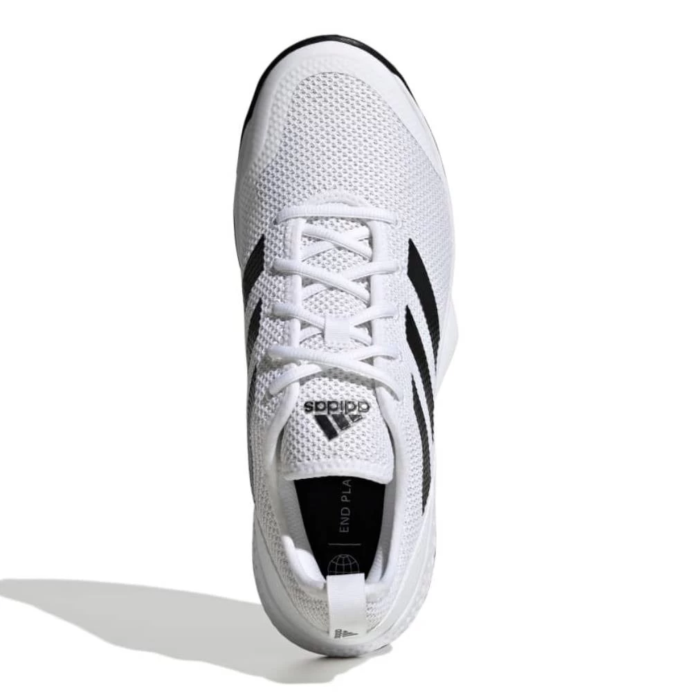Adidas CourtFlash Men's Tennis Shoe (White/Black) 7 Adidas CourtFlash Men's Tennis Shoe (White/Black) - Image 5