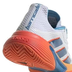 Adidas Barricade Men's Tennis Shoe (Blue/White/Orange) -Boutique Ball Sports Store GW2963 8 FOOTWEAR Photography DetailView1 white
