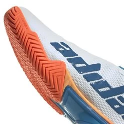 Adidas Barricade Men's Tennis Shoe (Blue/White/Orange) -Boutique Ball Sports Store GW2963 9 FOOTWEAR Photography DetailView2 white