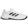 Adidas GameCourt 2 Men's Tennis Shoe (White/Black) -Boutique Ball Sports Store GW2991 1 FOOTWEAR Photography SideLateralCenterView white