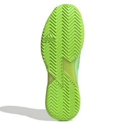 Adidas Adizero Ubersonic 4 Men's Tennis Shoe (Beam Green/Signal Green) -Boutique Ball Sports Store GW6793 4 FOOTWEAR Photography BottomView white