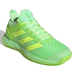 Adidas Adizero Ubersonic 4 Men's Tennis Shoe (Beam Green/Signal Green) -Boutique Ball Sports Store GW6793 6 FOOTWEAR Photography FrontLateralTopView white