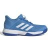 Adidas Adizero Club Junior Tennis Shoe (Pulse Blue/Cloud White) -Boutique Ball Sports Store GX1854 1 FOOTWEAR Photography SideLateralCenterView white