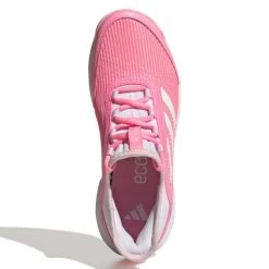Adidas Adizero Club Junior Tennis Shoe (Pink/White) 10 Adidas Adizero Club Junior Tennis Shoe (Pink/White) -Boutique Ball Sports Store GX1855 3 FOOTWEAR Photography TopPortraitView white