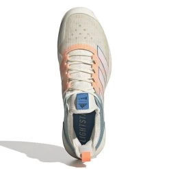 Adidas Adizero Ubersonic 4 Parley Men's Tennis Shoes (White/Beam Orange) 12 Adidas Adizero Ubersonic 4 Parley Men's Tennis Shoes (White/Beam Orange) -Boutique Ball Sports Store GX9623 3 FOOTWEAR Photography TopPortraitView white