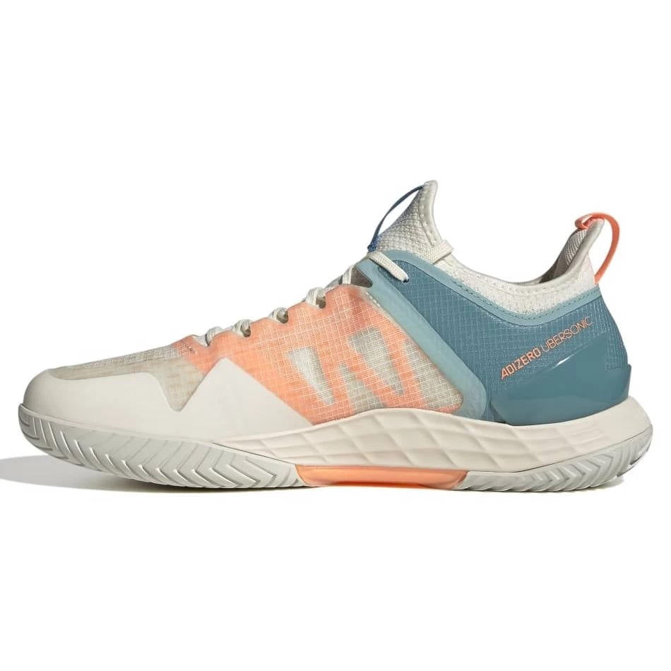 Adidas Adizero Ubersonic 4 Parley Men's Tennis Shoes (White/Beam Orange) 4 Adidas Adizero Ubersonic 4 Parley Men's Tennis Shoes (White/Beam Orange) - Image 2
