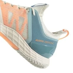 Adidas Adizero Ubersonic 4 Parley Men's Tennis Shoes (White/Beam Orange) 17 Adidas Adizero Ubersonic 4 Parley Men's Tennis Shoes (White/Beam Orange) -Boutique Ball Sports Store GX9623 9 FOOTWEAR Photography DetailView2 white