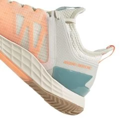 Adidas Adizero Ubersonic 4 Parley Women's Tennis Shoes (White/Beam Orange) -Boutique Ball Sports Store GX9624 9 FOOTWEAR Photography DetailView2 white