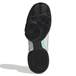 Adidas Barricade Junior Tennis Shoe (White/Blue) -Boutique Ball Sports Store GY4017 3 FOOTWEAR Photography BottomView white