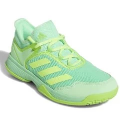 Adidas Ubersonic 4 Junior Tennis Shoe (Beam Green/Signal Green) 14 Adidas Ubersonic 4 Junior Tennis Shoe (Beam Green/Signal Green) -Boutique Ball Sports Store GY4019 6 FOOTWEAR Photography FrontLateralTopView white