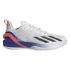 Adidas Adizero Cybersonic Men's Tennis Shoe (White/Black) -Boutique Ball Sports Store GY9634 1 FOOTWEAR Photography SideLateralCenterView transparent