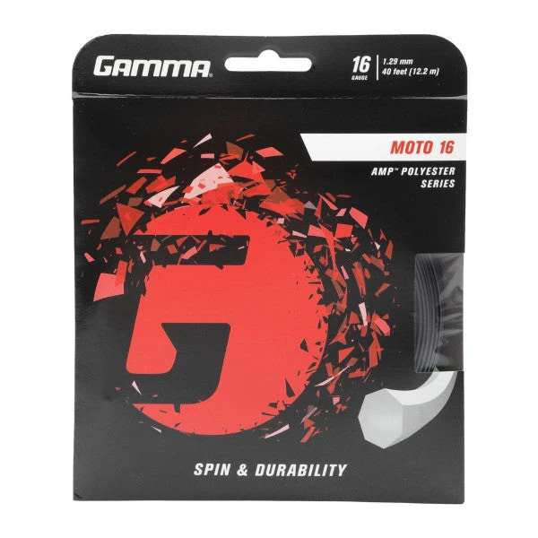Gamma AMP Moto 16/1.29 Tennis String (Black) 3 Gamma AMP Moto 16/1.29 Tennis String (Black)