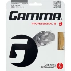 Gamma Live Wire Professional 18/1.22 Tennis String (Natural)