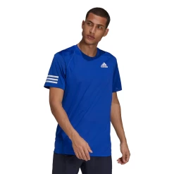 Adidas Men's 3 Stripes Club Top (Blue/White)