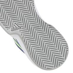 Adidas CourtJam XJ Junior Tennis Shoe (Blue/Neon Green) -Boutique Ball Sports Store H68132 FTW photo detail 2 white