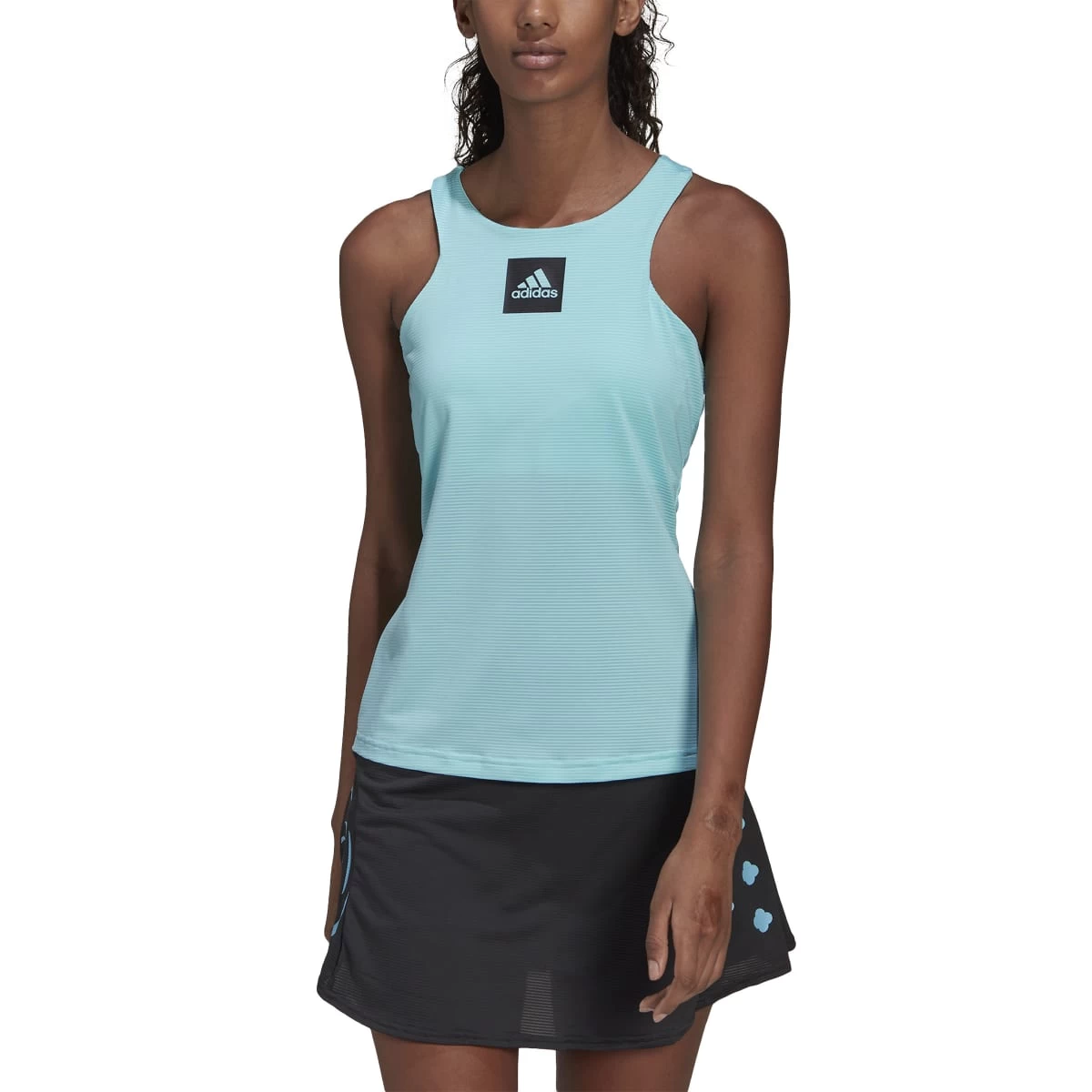 Adidas Women's Primeblue Heat.Rdy Tennis Y-Tank Top (Blue/Black) 4 Adidas Women's Primeblue Heat.Rdy Tennis Y-Tank Top (Blue/Black) - Image 2