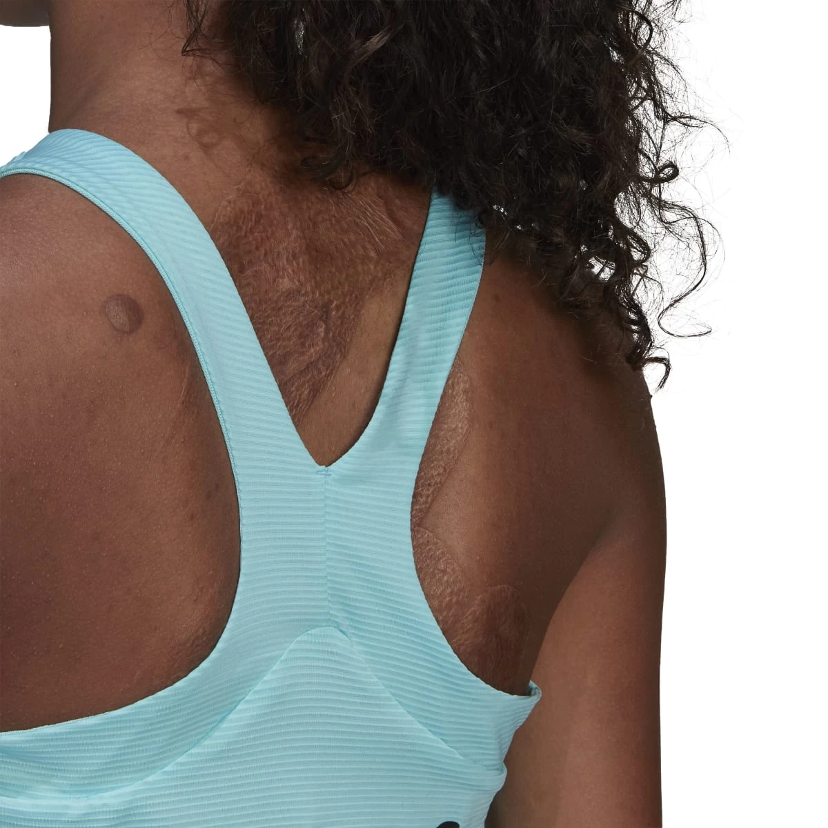 Adidas Women's Primeblue Heat.Rdy Tennis Y-Tank Top (Blue/Black) 9 Adidas Women's Primeblue Heat.Rdy Tennis Y-Tank Top (Blue/Black) - Image 7