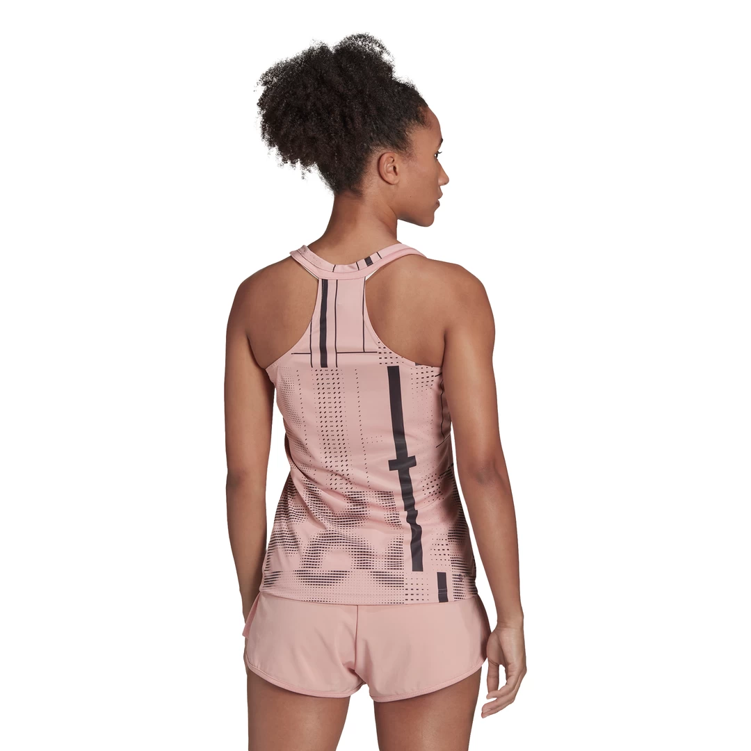 Adidas Women's Club Tennis Graphic Tank Top (Wonder Mauve/Black) 5 Adidas Women's Club Tennis Graphic Tank Top (Wonder Mauve/Black) - Image 3