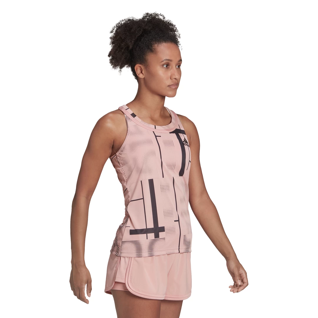 Adidas Women's Club Tennis Graphic Tank Top (Wonder Mauve/Black) 6 Adidas Women's Club Tennis Graphic Tank Top (Wonder Mauve/Black) - Image 4