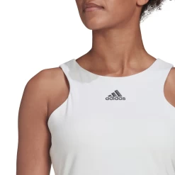 Adidas Women's Tennis Y-Tank Top (White) -Boutique Ball Sports Store HF0842 APP on model detail 1 white