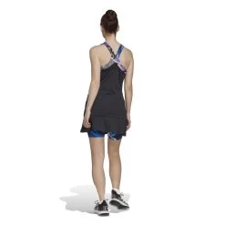Adidas Women's US Series Y-Dress (Black/Clear Pink) -Boutique Ball Sports Store HF6329 6 APPAREL OnModel BackView white