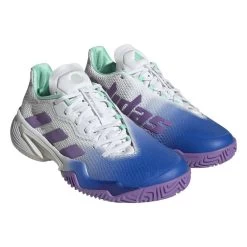 Adidas Barricade Women's Tennis Shoe (Blue/Purple) -Boutique Ball Sports Store HP7417 6 FOOTWEAR Photography FrontLateralTopView transparent
