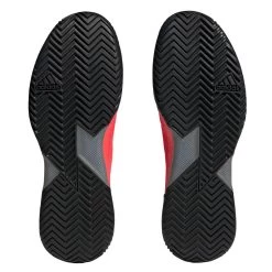 Adidas Adizero Ubersonic 4 Men's Tennis Shoe (Red) -Boutique Ball Sports Store HQ8379 3 FOOTWEAR Photography BottomView transparent