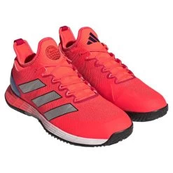 Adidas Adizero Ubersonic 4 Men's Tennis Shoe (Red) -Boutique Ball Sports Store HQ8379 5 FOOTWEAR Photography FrontLateralTopView transparent
