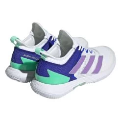 Adidas Adizero Ubersonic 4 Women's Tennis Shoe (White) -Boutique Ball Sports Store HQ8390 7 FOOTWEAR Photography BackLateralTopView transparent