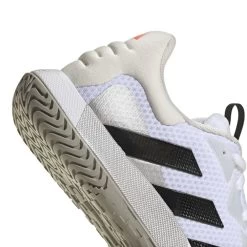 Adidas SoleMatch Control Men's Tennis Shoe (White/Black) -Boutique Ball Sports Store HQ8436 8 FOOTWEAR Photography DetailView1 transparent