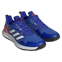Adidas Defiant Speed Men's Tennis Shoe (Blue/White) -Boutique Ball Sports Store HQ8455 6 FOOTWEAR Photography FrontLateralTopView transparent
