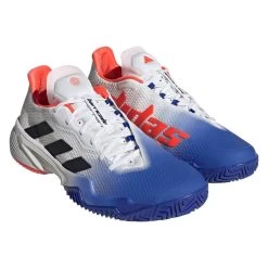 Adidas Barricade Men's Tennis Shoe (Blue/Black) -Boutique Ball Sports Store HQ8917 6 FOOTWEAR Photography FrontLateralTopView transparent