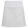Adidas Girl's Club Pleated Skirt (White) 2 Adidas Girl's Club Pleated Skirt (White) -Boutique Ball Sports Store HS0542 2 APPAREL Photography BackCenterView transparent