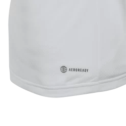 Adidas Girl's Club Top (White) -Boutique Ball Sports Store HS0551 6 APPAREL Photography DetailView3 transparent