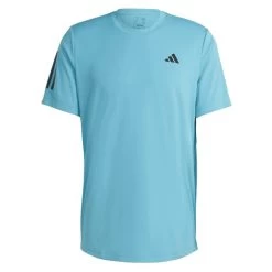 Adidas Men's 3 Stripe Club Top (Blue) 9 Adidas Men's 3 Stripe Club Top (Blue) -Boutique Ball Sports Store HS3263 2 APPAREL Photography FrontCenterView transparent