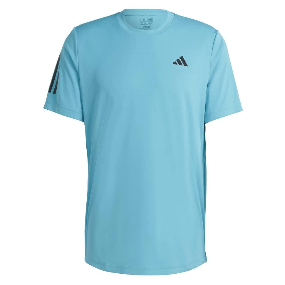 Adidas Men's 3 Stripe Club Top (Blue) 6 Adidas Men's 3 Stripe Club Top (Blue) - Image 4