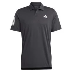 Adidas Men's 3 Stripe Club Polo (Black) -Boutique Ball Sports Store HS3269 2 APPAREL Photography FrontCenterView transparent