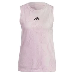Adidas Women's Melbourne Match Tank Top (Pink) -Boutique Ball Sports Store HU1806 2 APPAREL Photography FrontCenterView transparent